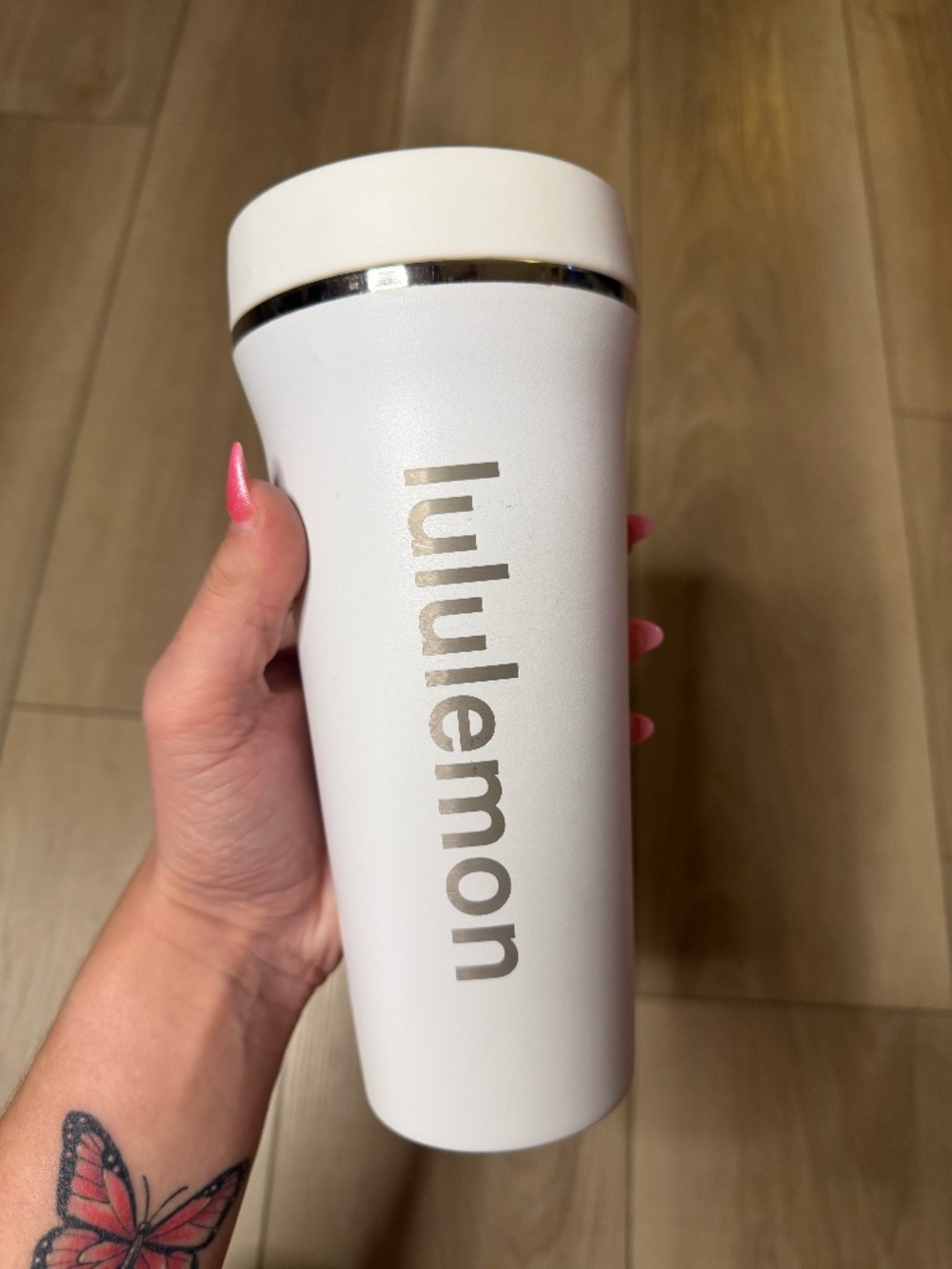 Lululemon Water Bottle White Insulated Sport Bottle Minimal Aesthetic